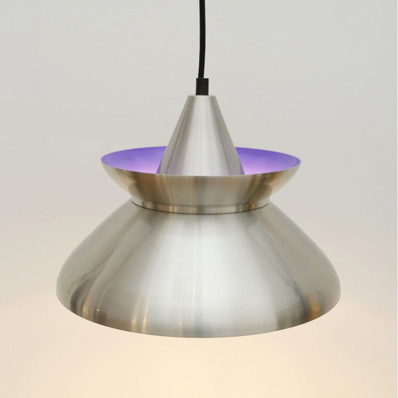 Image 1 of Lampe suspendue vintage en laiton, 1970