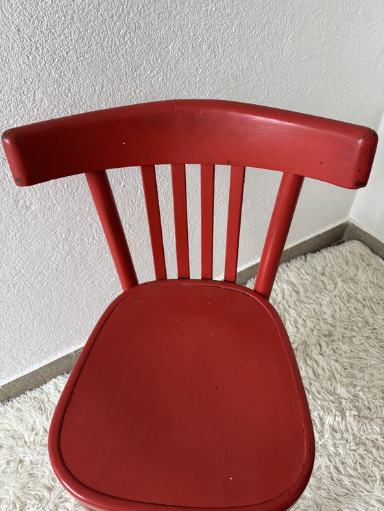 Image 1 of Chaise Bistrot Bois Courbé Années 50 Algérie