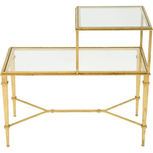 Canapé vintage en fer forgé doré de Robert et Roger Thibier, 1960