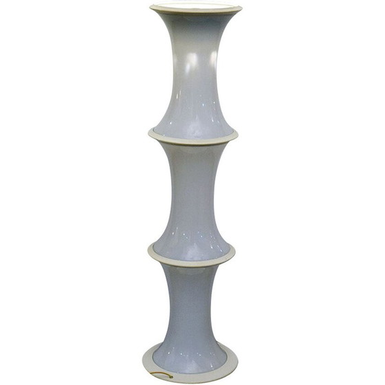 Image 1 of Lampe vintage en bambou et verre soufflé par Tronconi pour Vistosi Murano, 1970