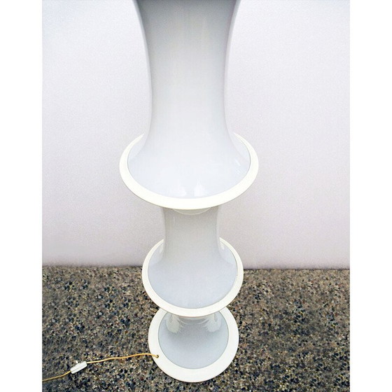 Image 1 of Lampe vintage en bambou et verre soufflé par Tronconi pour Vistosi Murano, 1970