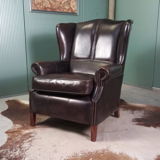 Image 1 of Fauteuil Bendic en cuir de mouton