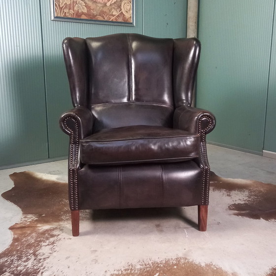 Image 1 of Fauteuil Bendic en cuir de mouton