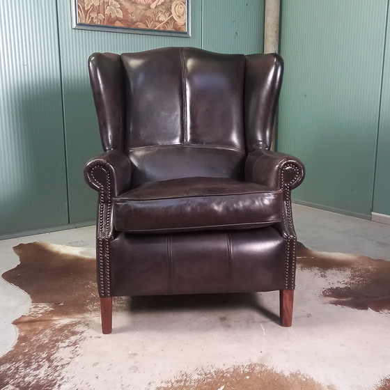 Image 1 of Fauteuil Bendic en cuir de mouton