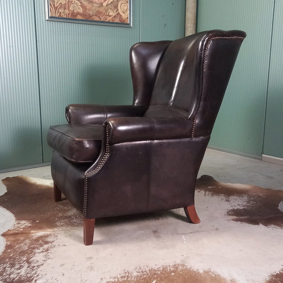 Image 1 of Fauteuil Bendic en cuir de mouton