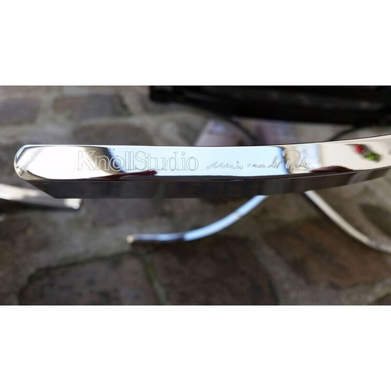 Image 1 of Fauteuil et ottoman Barcelona vintage par Mies Van Der Rohe pour Knoll