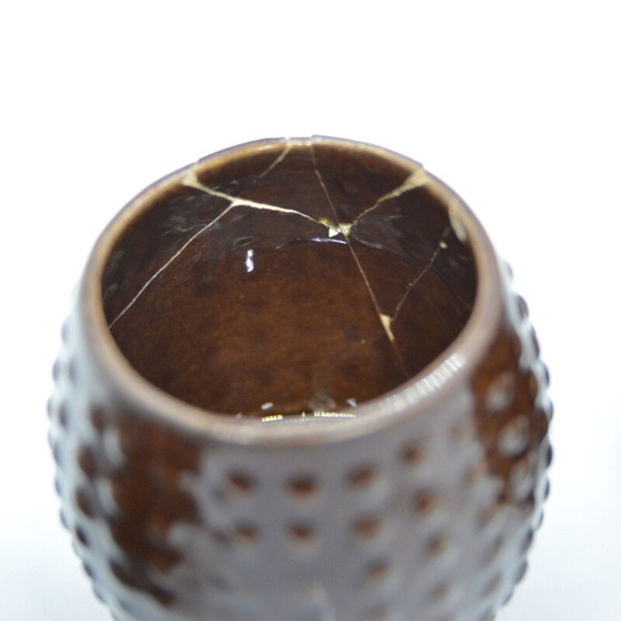 Image 1 of Carafe et verres en céramique vintage de Bronisław Wolanin, Pologne 1960