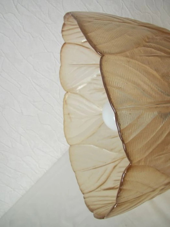 Image 1 of Plafond suspendu, Mid Century Modern, Art Deco, Hollywood Regency, Gatsby, Belle Epoque, Murano Glass, Brass, Luxury Vintag
