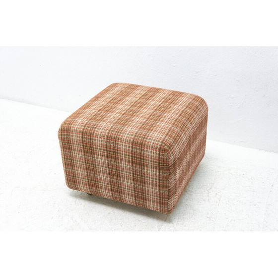 Image 1 of Pouf en tissu vintage, Tchécoslovaquie, années 1980