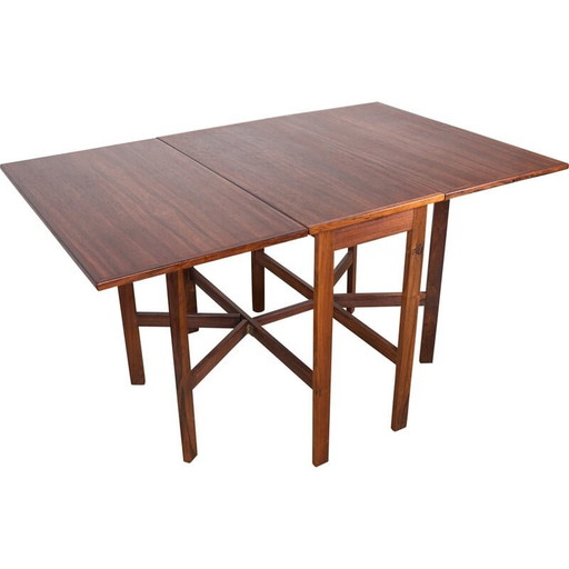 Table pliante extensible en bois de rose, Danemark 1960