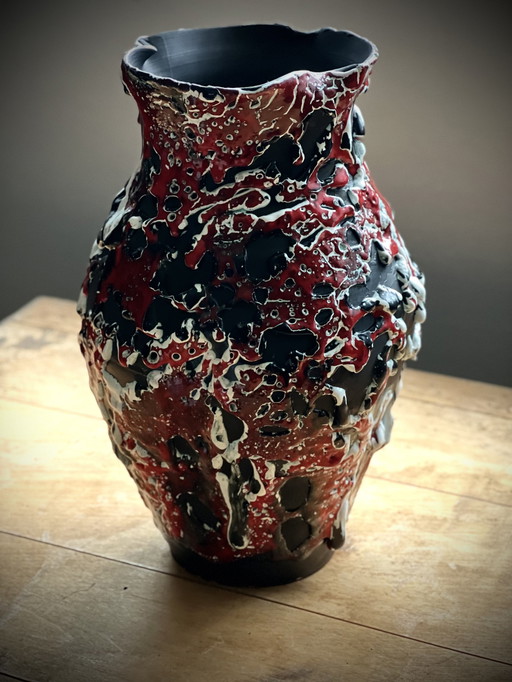 Vase Fat Lava / Lave Grasse Allemagne De L’Ouest