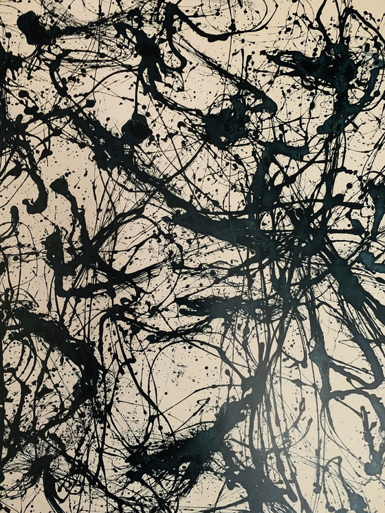 Image 1 of Jackson Pollock (1912-1956 Après) - "Numéro 32, 1950" - (70X90Cm)