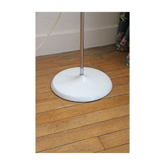 Image 1 of Lampadaire vintage en métal laqué blanc, 1970