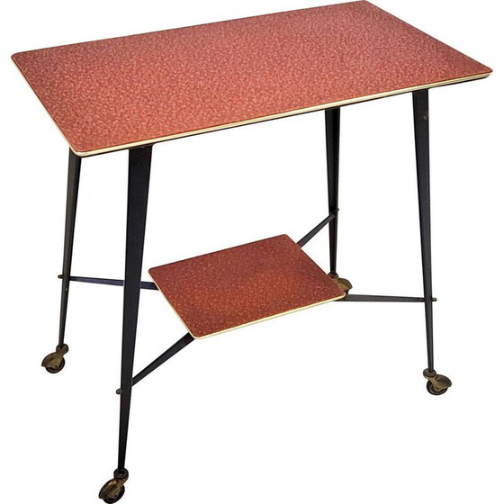 Image 1 of Buffet vintage sur roulettes, 1960