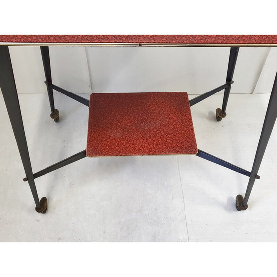 Image 1 of Buffet vintage sur roulettes, 1960