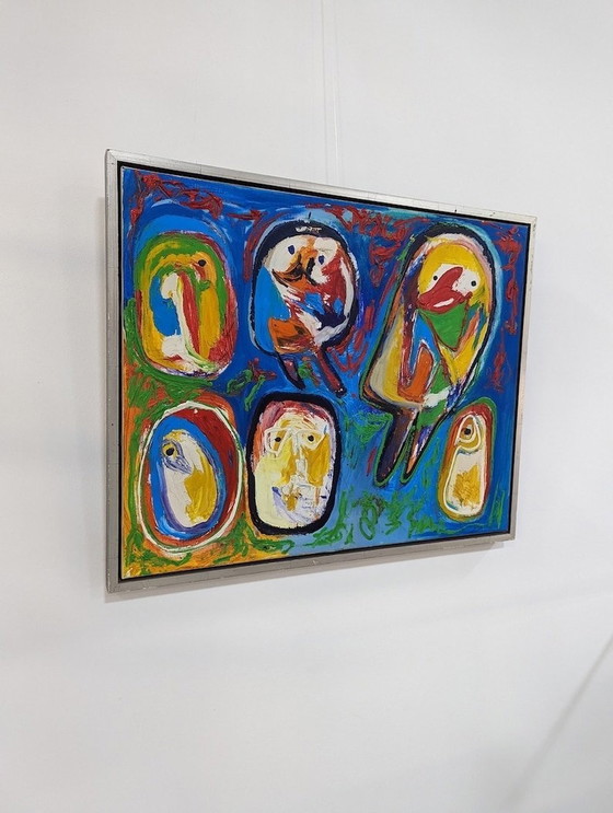 Image 1 of Finn Pedersen à l'huile sur toile, 1990S