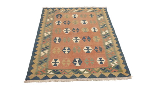 Kilim Fars Kashgaï -Tissé à la main-Utilisé 157 X 110 cm No. 448857