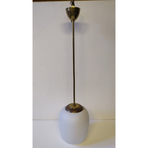 Lampe suspendue Stilnovo en verre de Murano, 1950s