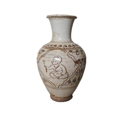 Poterie chinoise Vase Cizhou Dynastie Song du Nord