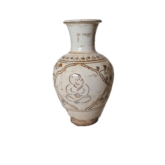 Image 1 of Poterie chinoise Vase Cizhou Dynastie Song du Nord