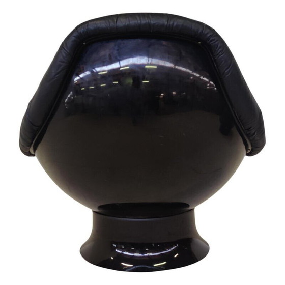 Image 1 of Fauteuil et ottoman Rodica du milieu du siècle par Mario Brunu pour Confort, Italie, années 1970