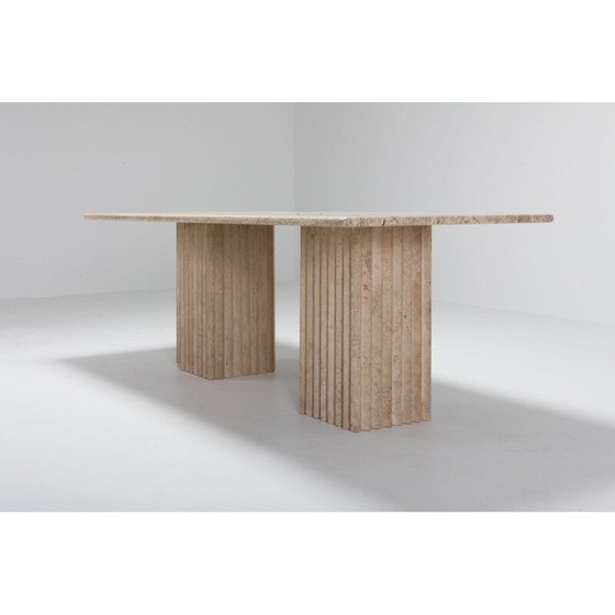 Image 1 of Table vintage en travertin, 1970