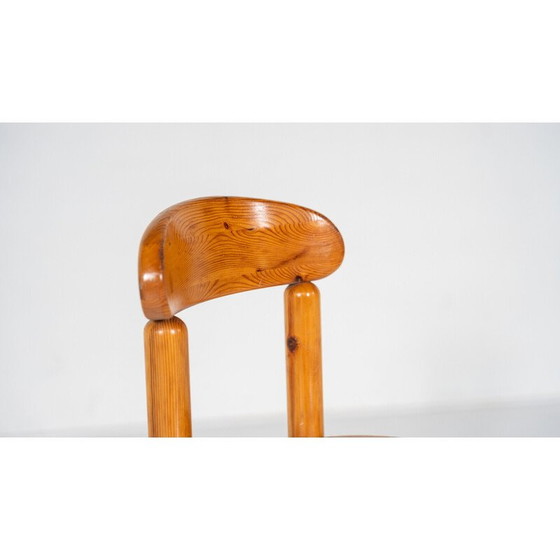 Image 1 of Ensemble de 8 chaises Pitchpin vintage de Rainer Daumiller, 1970