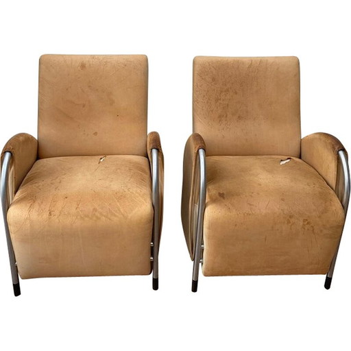 Paire de fauteuils Art Déco vintage par Jan des Bouvrie pour Gelderland