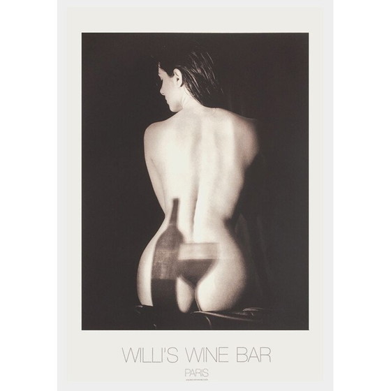 Image 1 of Affiche vintage "Willi's Wine Bar" par Hanabusa Lyu, 1993