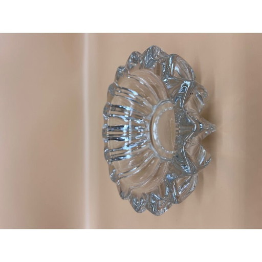 Cendrier vintage en cristal de Pierre D'Avesn, 1950