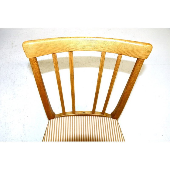 Image 1 of Ensemble de 4 chaises en bois de chêne par Carl Malmsten, Suède 1970