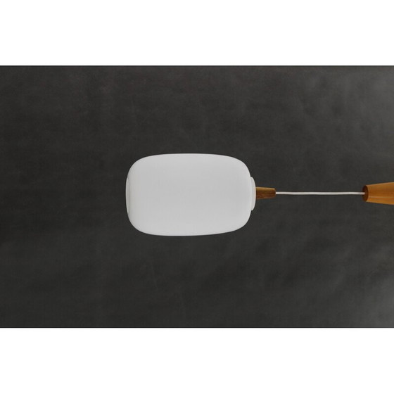 Image 1 of Lampe suspendue vintage en verre Uluv, Tchécoslovaquie, années 1970