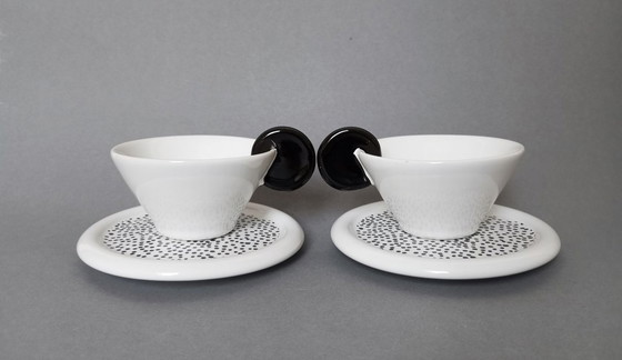 Image 1 of Massimo Materassi Paire de tasses à café postmodernes, 1985 Mas Italie