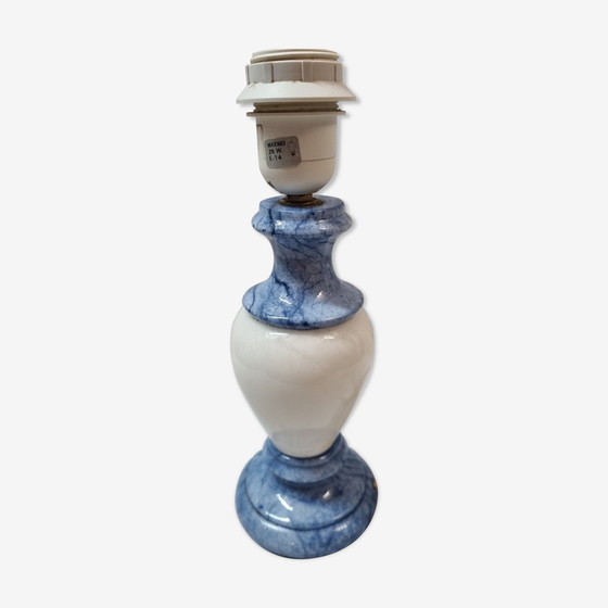 Image 1 of Pied De Lampe En Marbre Bleu, 1970