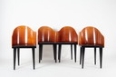 4 X Chaises Saporiti 'Toscana' par Piero Sartogo