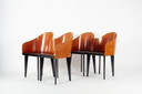 4 X Chaises Saporiti 'Toscana' par Piero Sartogo