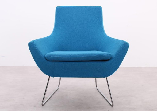 2X Swedese Happy Easy Fauteuil à dossier bas bleu