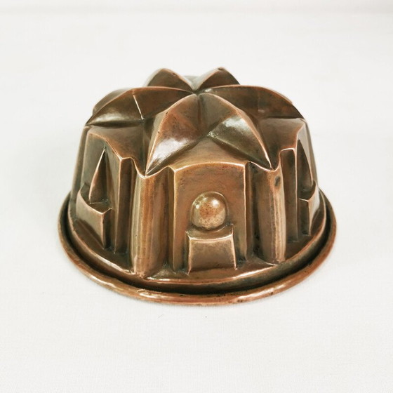 Image 1 of Boîte à gâteaux vintage en cuivre Art Déco, Allemagne 1920
