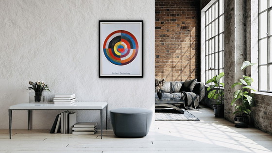 Image 1 of Robert Delaunay : "Premier disque, 1912". Lithographie offset grand format.