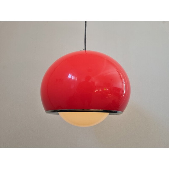 Image 1 of Lampe suspendue du milieu du siècle Meblo par Harvey Guzzini, Italie, années 1970