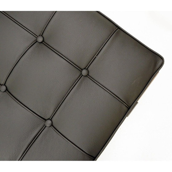 Image 1 of Lit de jour en cuir du Mid Century modèle "Barcelona" par Ludwig Mies van der Rohe pour Knoll