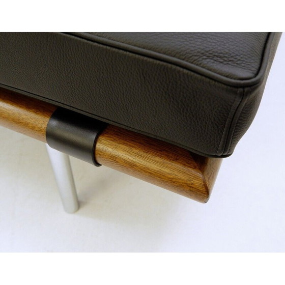 Image 1 of Lit de jour en cuir du Mid Century modèle "Barcelona" par Ludwig Mies van der Rohe pour Knoll