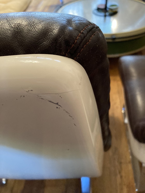 Image 1 of Paire De Fauteuil Attribué À Joe Colombo Années 60 70. En Très Bel État.