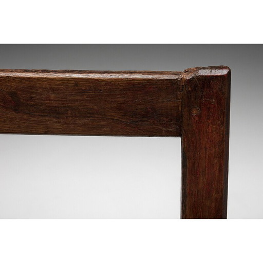 Banc vintage d'art populaire naïf, France