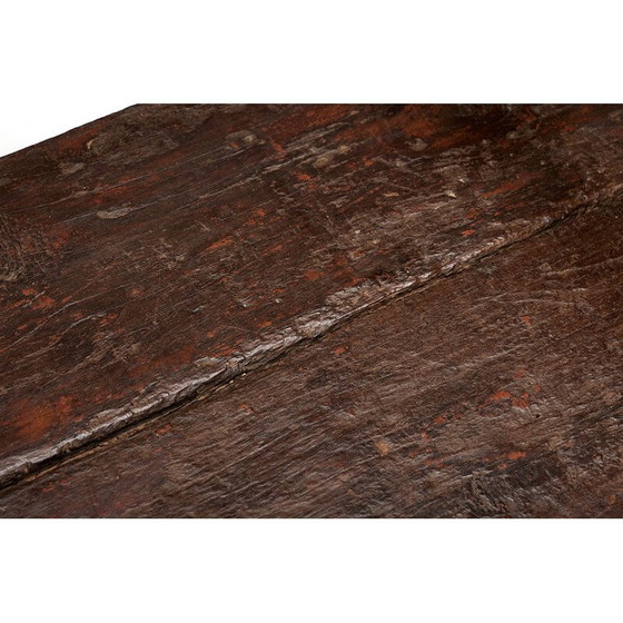 Image 1 of Banc vintage d'art populaire naïf, France