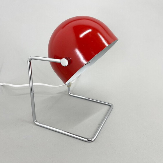 Image 1 of Lampe de table vintage en chrome et métal par Josef Hůrka pour Napako, 1960s.