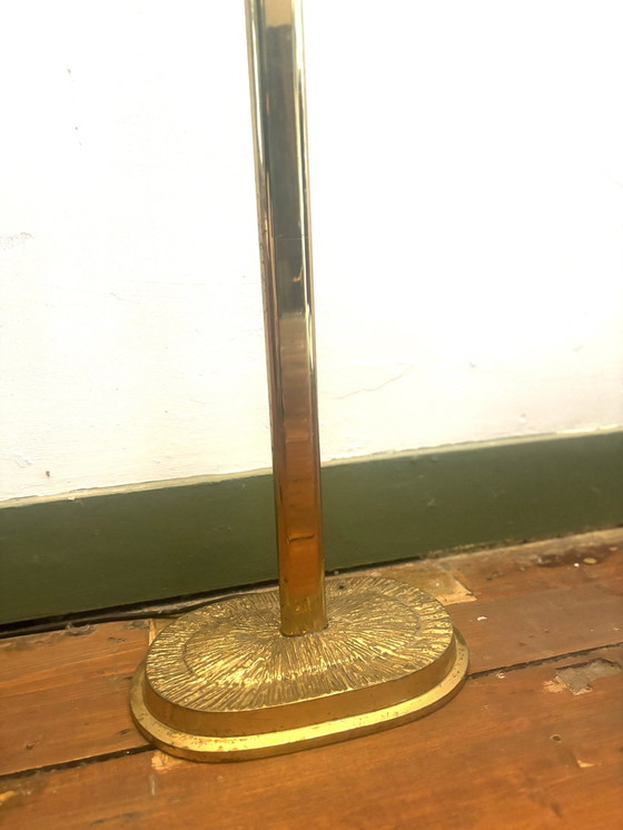 Image 1 of Lampadaire Uplighter en cuivre et laiton