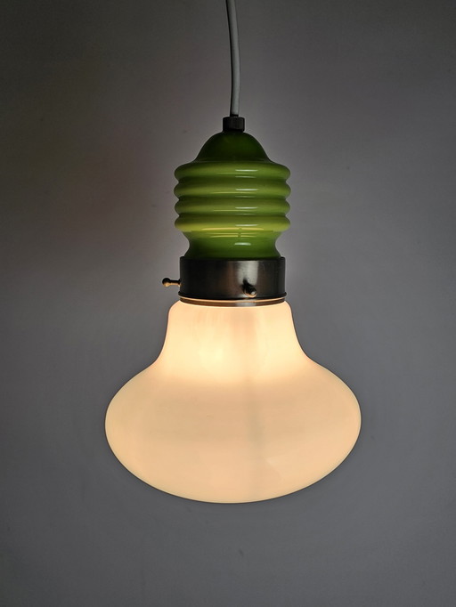 Lampe pendante en verre italienne