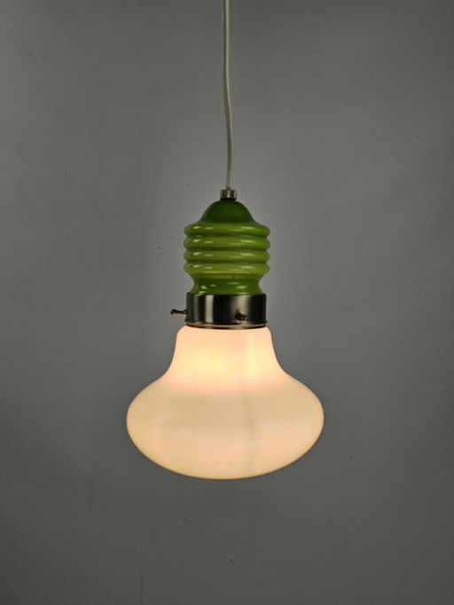 Lampe pendante en verre italienne