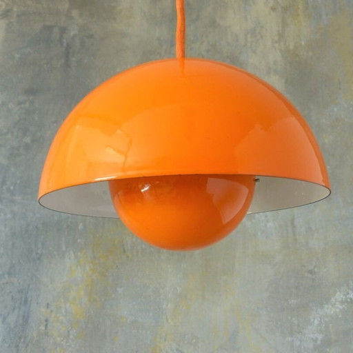 Lampe suspendue FlowerPot par Verner Panton pour Louis Poulsen 1960